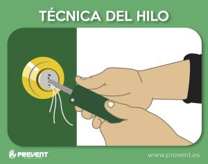 robo con tecnica del hilo